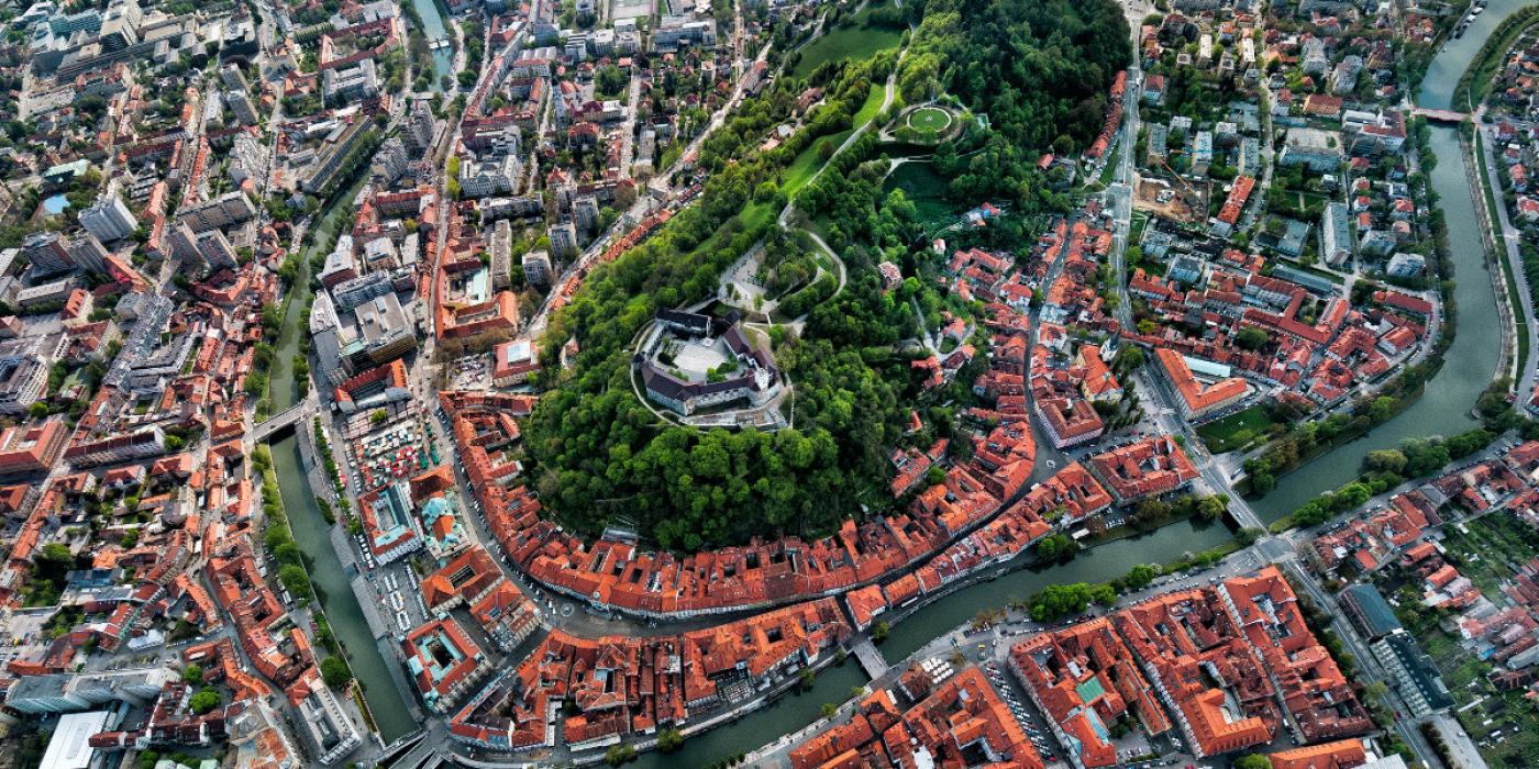 Ljubljanski grad Iz zraka