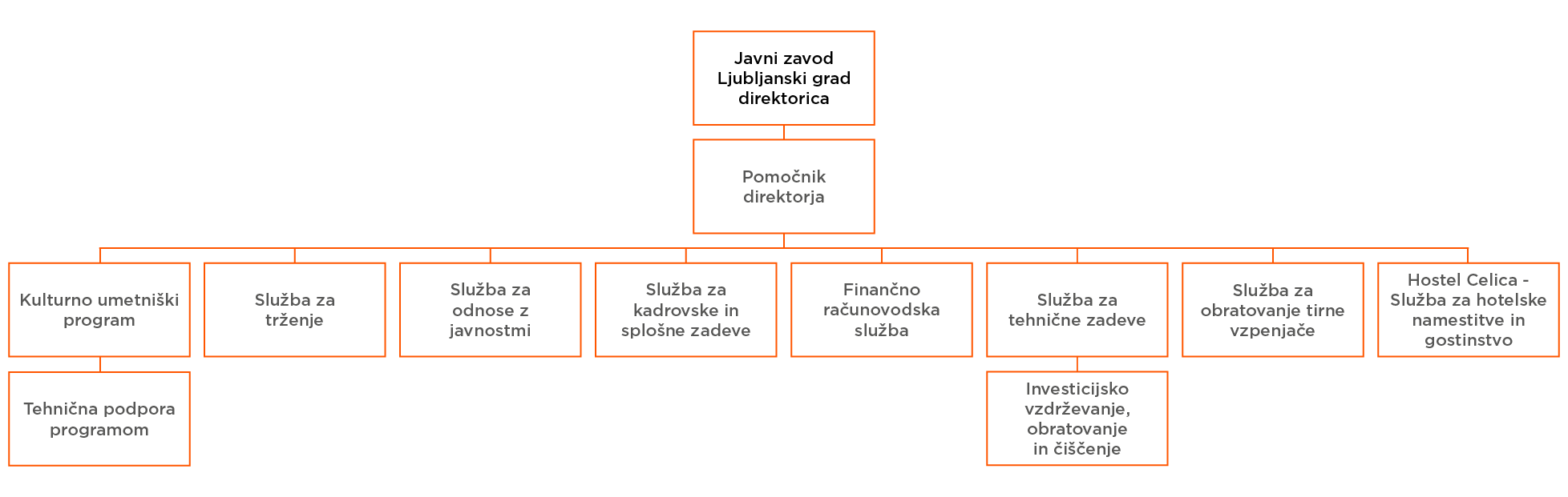 Organigram zavoda