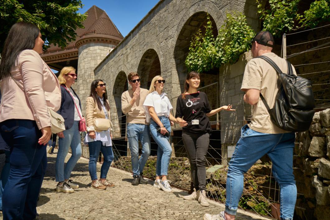 Picnic among the Castle grapevine. Photo: Blaž Žnidarič