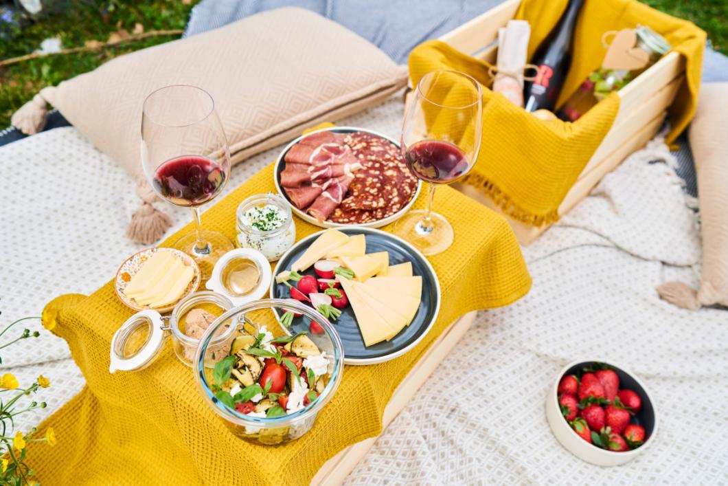 Picnic among the Castle grapevine. Photo: Blaž Žnidarič