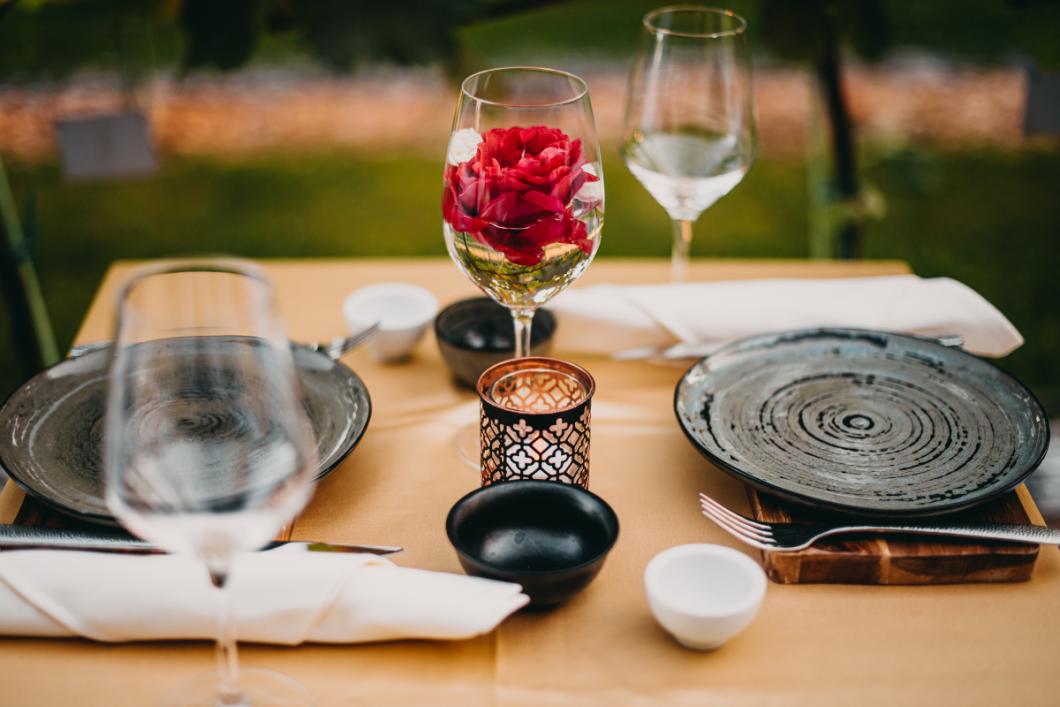 Dinner at the Castle Vineyard. Photo: Matic Kremžar