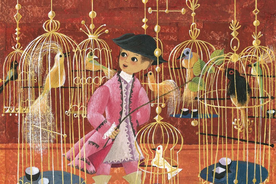 Zlata ptica. Ilustracija: Ančka Gošnik Godec