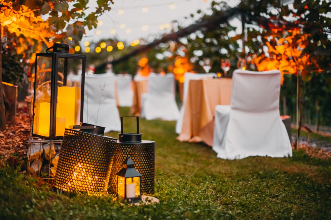 Dinner at the Castle Vineyard. Photo: Matic Kremžar