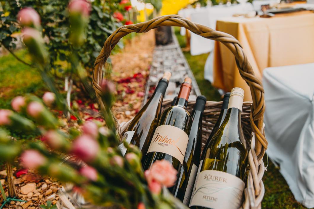 Dinner at the Castle Vineyard. Photo: Matic Kremžar