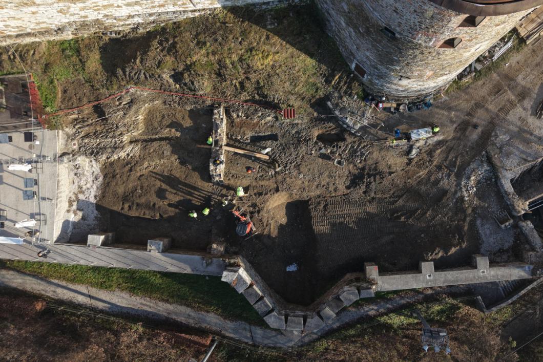 Dokumentiranje arheoloških ostalin ob trenutnih arheoloških raziskavah. Foto: Matija Lukić