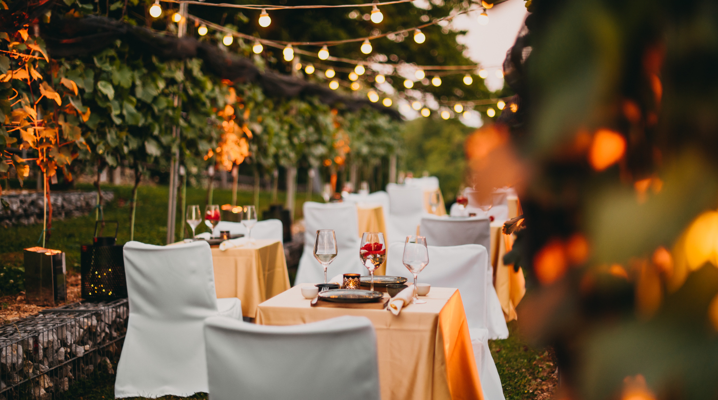 Večerja v Grajskem vinogradu. Foto: Matic Kremžar