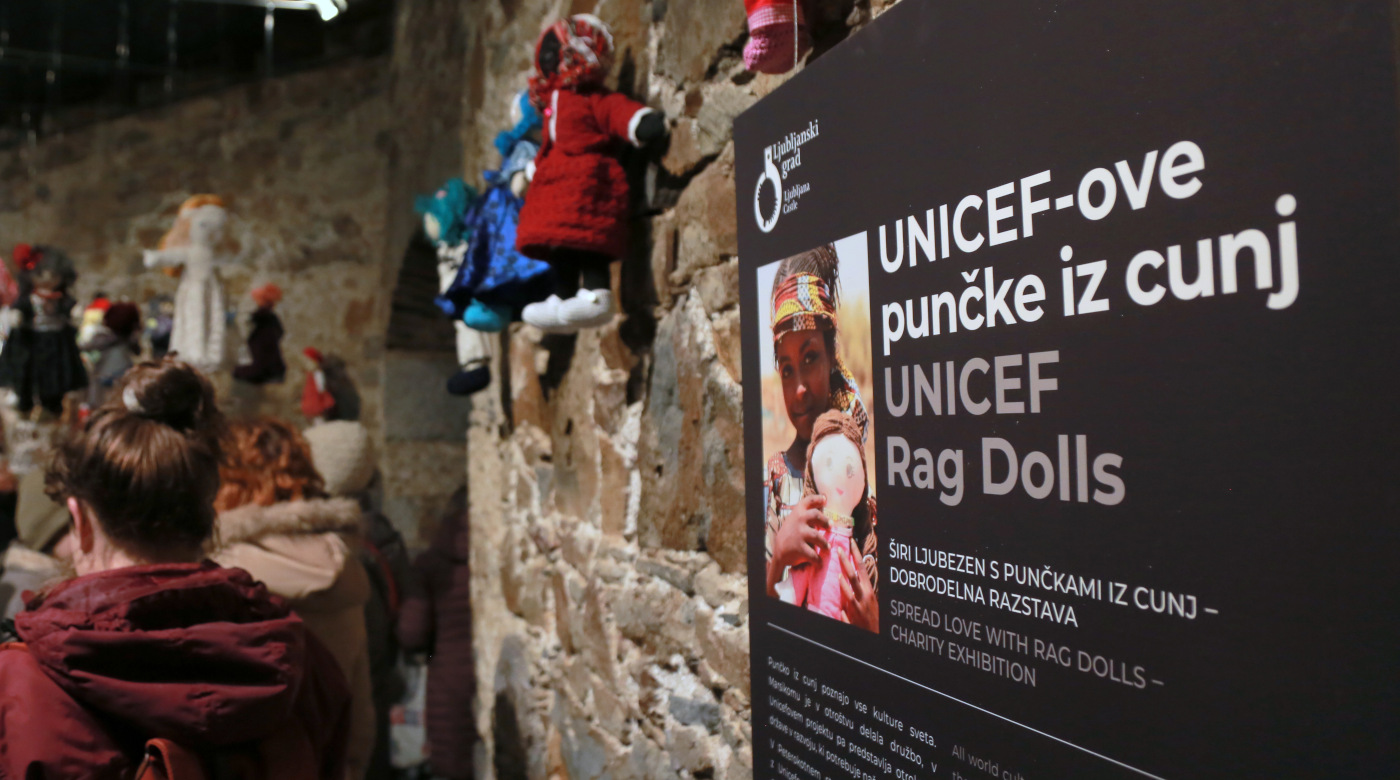 UNICEF-ove Punčke iz cunj, otvoritev razstave. Foto: Miha Mally