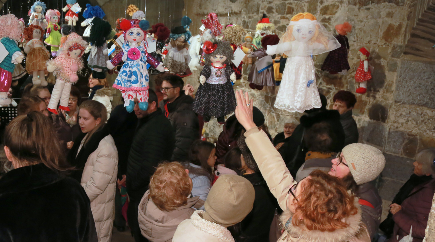 UNICEF-ove Punčke iz cunj, otvoritev razstave. Foto: Miha Mally