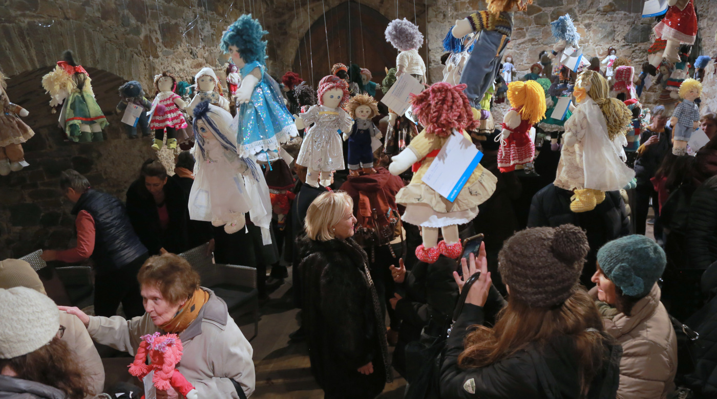 UNICEF-ove Punčke iz cunj, otvoritev razstave. Foto: Miha Mally