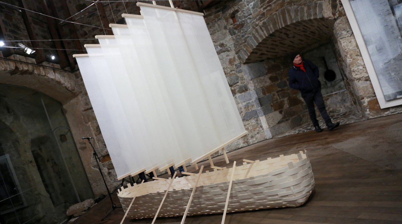 Odprtje razstave Vlado Stjepić: Noetovi vajenci. Foto: Miha Mally