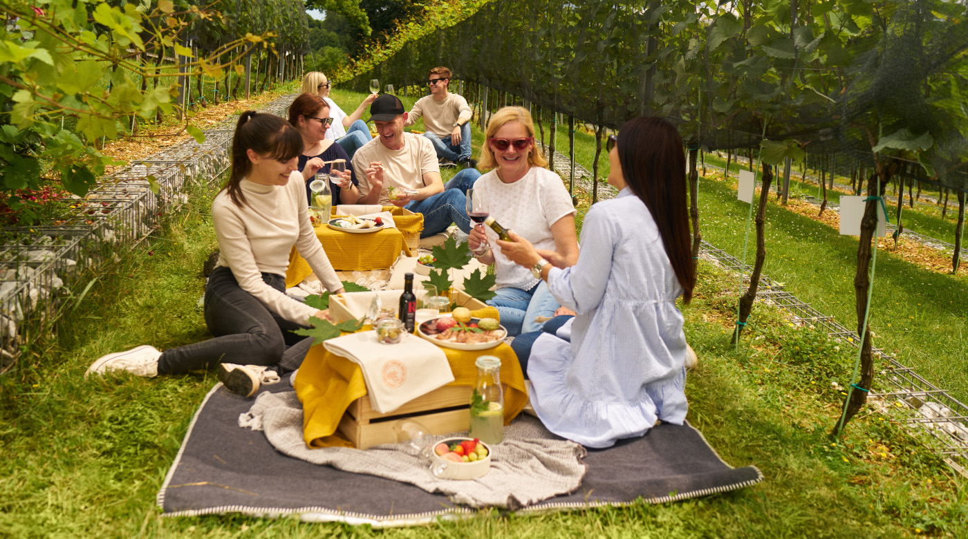 Piknik med grajskimi trtami. Foto: Blaž Žnidarič