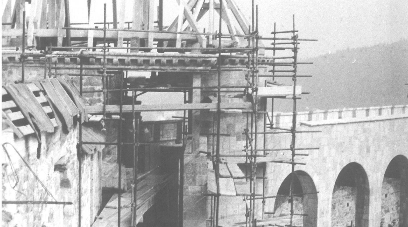 Erazmov stolp med obnovo. Foto: arhiv Ambient