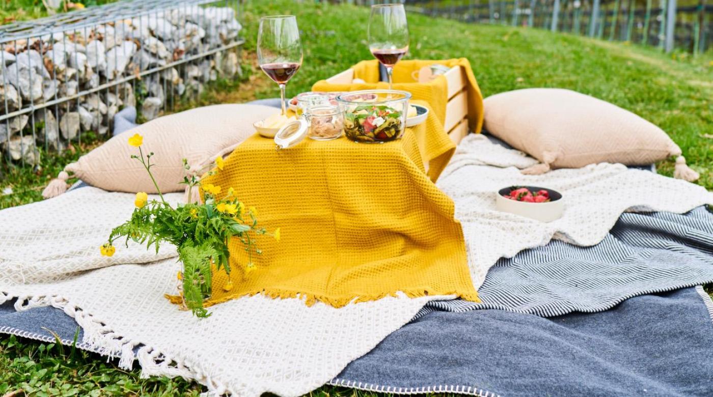 Nov produkt, Piknik med grajskimi trtami