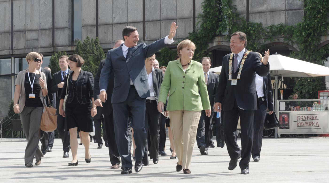 Obisk Angele Merkel na Ljubljanskem gradu