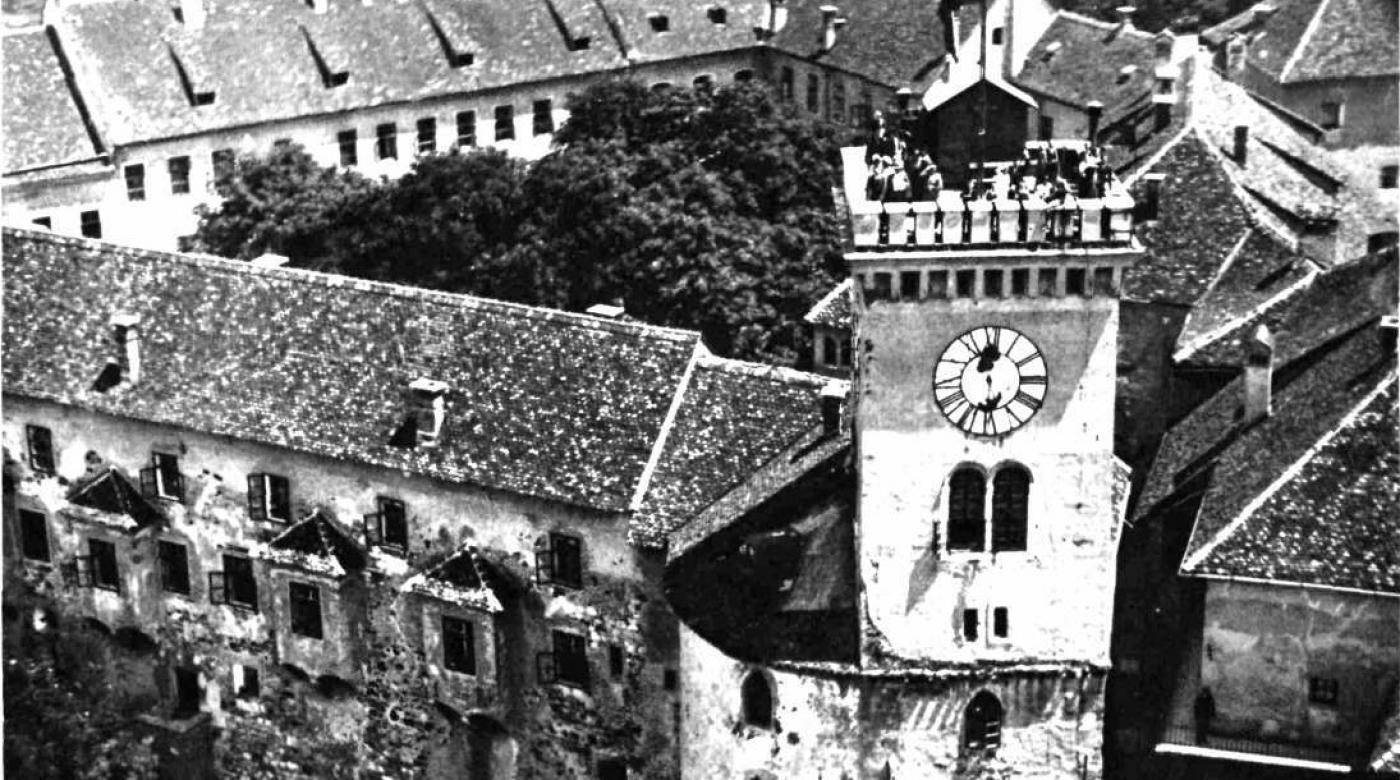 Ljubljana from the plane. Kronika slovenskih mest, 1934, year 1, nr. 1