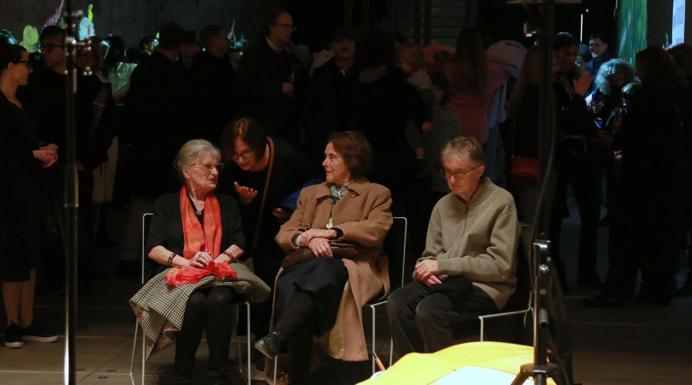 Odprtje prostorske projekcije Ko ilustracije oživijo. Foto: Miha Mally