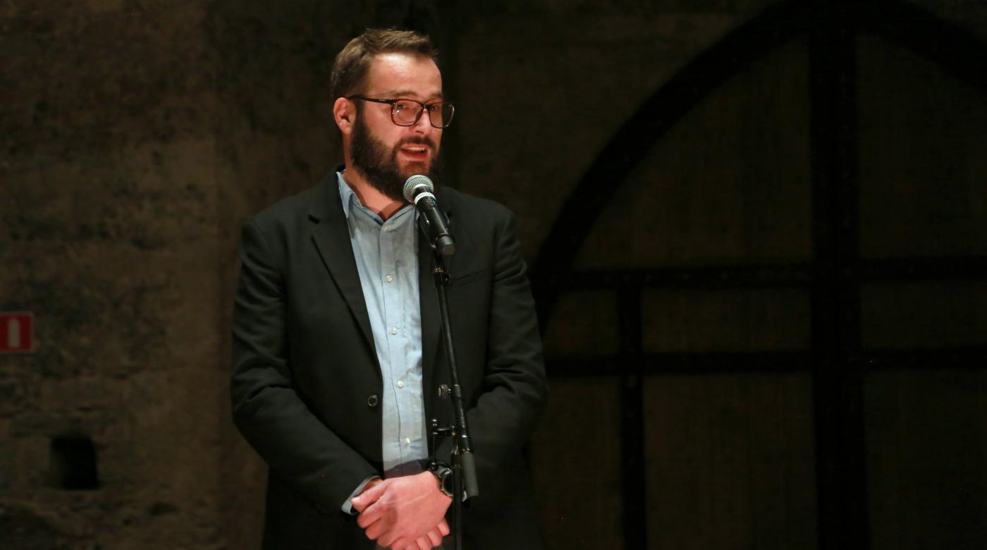 Odprtje prostorske projekcije Ko ilustracije oživijo. Foto: Miha Mally