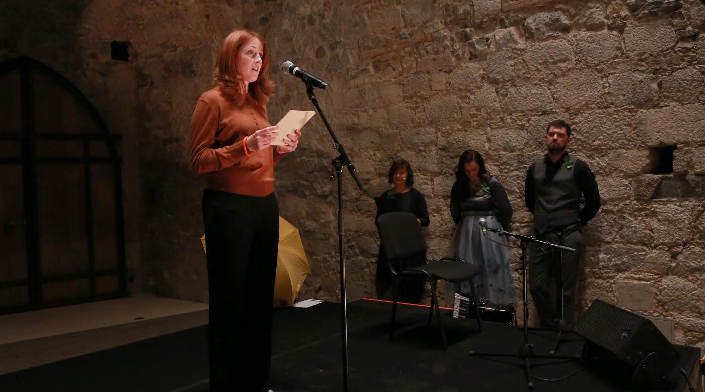 Odprtje prostorske projekcije Ko ilustracije oživijo. Foto: Miha Mally