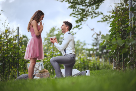 Engagement in the Castle Vineyard