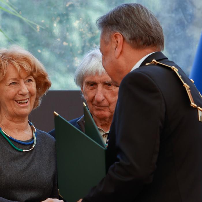 Skupina arhitektov Majda Kregar, Miha Kerin in Edo Ravnikar ml. Foto: Nik Rovan