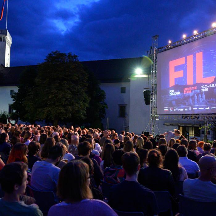 Film pod zvezdami, Grajsko dvorišče. Foto: Katja Goljat