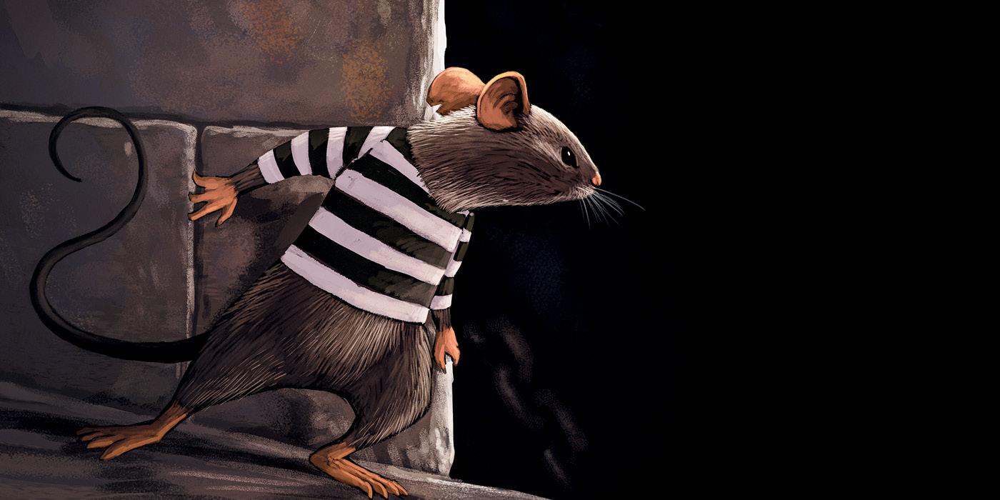 Grajska podgana, Friderik. Ilustracija: Gorazd Vahen