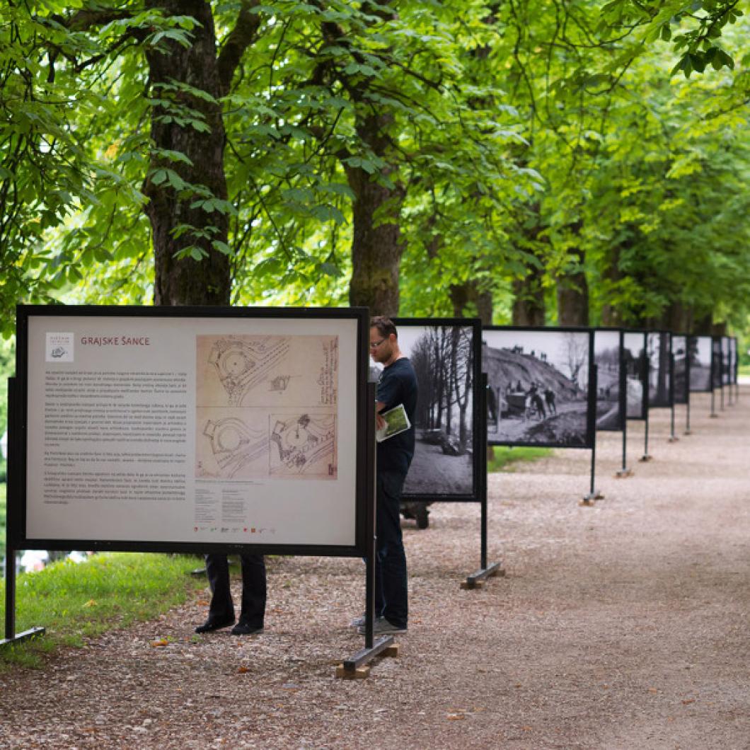 Plečnik nad mestom; foto: Domen Pal